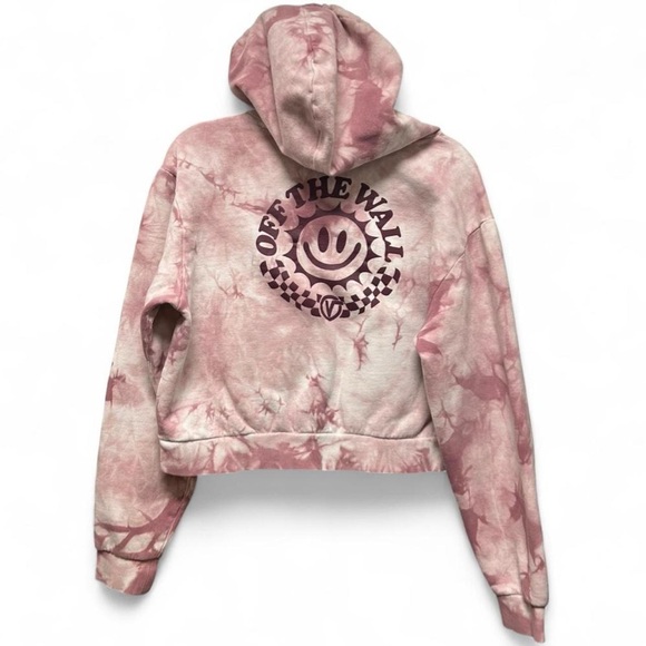 Vans Women’s Pink Tie-Dye Hoodie | Cozy Streetwear - Picture 2 of 5